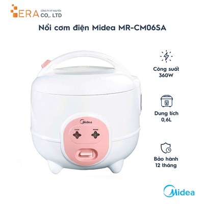 Nồi cơm điện Midea MR-CM06SA 0.6L - Hàng chính hãng 12 tháng
