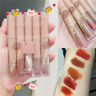 Set 5 thỏi son kem Magic Casa mềm mịn dưỡng ẩm lâu trôi