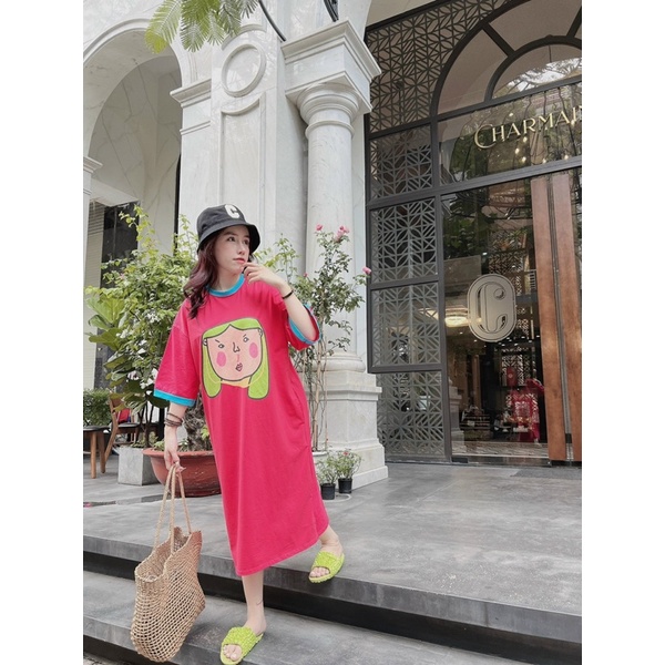 ĐẦM THUN SUÔNG CỔ TRÒN