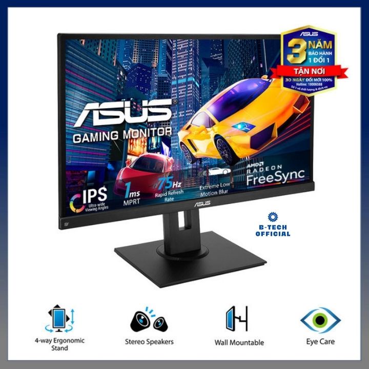 Màn hình máy tính Asus VP279QGL 27 inch FHD IPS 75Hz Gaming - Bảo hành chính hãng 36 tháng