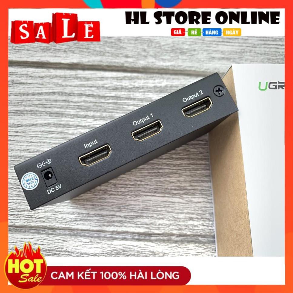 💖 Bộ Chia Cổng HDMI 1 Ra 2 Hỗ Trợ Full HD Chính Hãng Ugreen 40201