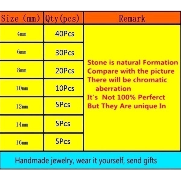 Chuỗi hạt đá thủy tinh tự nhiên 4mm 6mm 8mm10mm chất lượng cao dùng làm trang sức thủ công