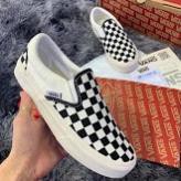 Giày 𝐕𝐀𝐍𝐒 Caro 𝐒𝐢ê𝐮 𝐑ẻSlip-on lười nam nữ [ Full box bill ] Giày sneaker lười hot nhất 2021