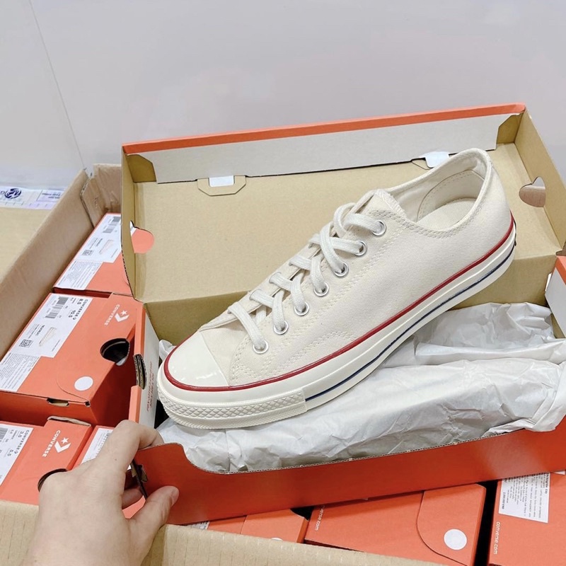 Chuck 70 Parchment Low | Giày Converse 1970s Kem Cổ Thấp Egret 162062C