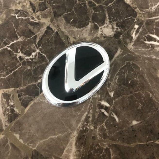 01 Logo biểu tượng sau xe Lexus đường kính 120MM, 110MM, 100MM - chất liệu nhựa PMMA phủ thủy tinh hữu cơ (HÀNG LOẠI 1)