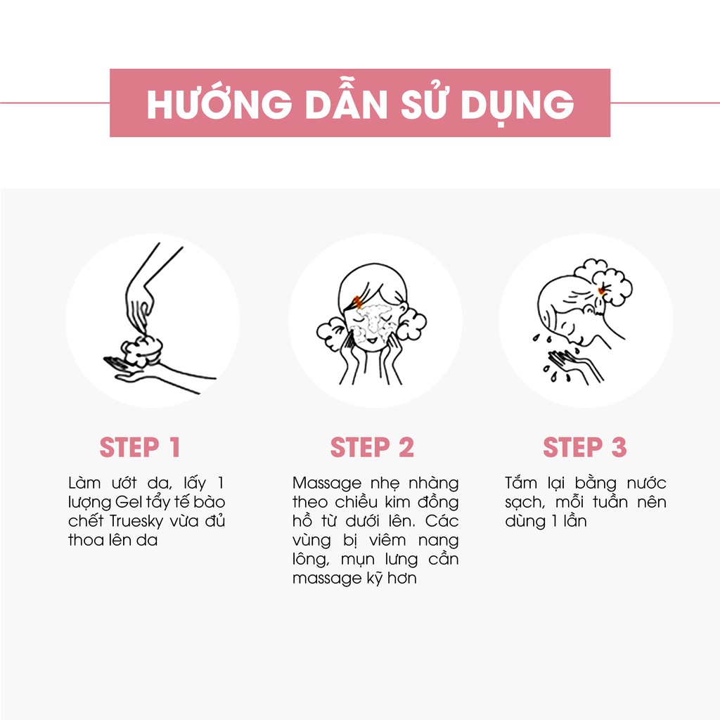 Tẩy tế bào chết toàn thân chiết xuất trà xanh giúp làm sạch da chết và ngăn ngừa mụn Truesky Green Tea Body Scrub 300g | BigBuy360 - bigbuy360.vn