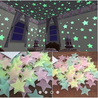 100 miếng dạ quang phát sáng trang trí