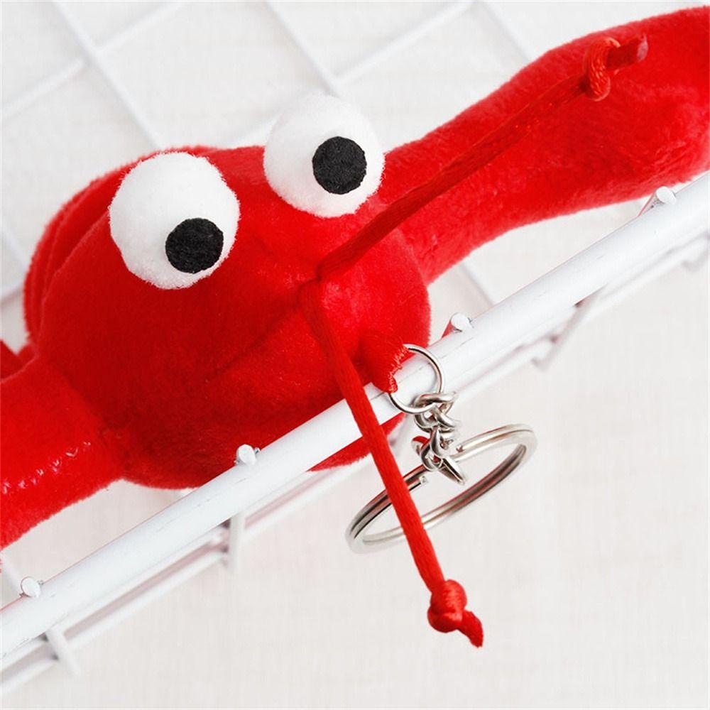 Móc Khóa Hình Tôm Hùm Nhồi Bông 14 * 17cm