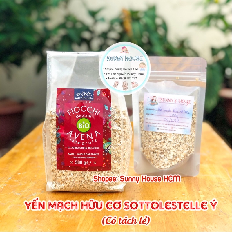 Yến Mạch Hữu Cơ Sottolestelle Ý 500g