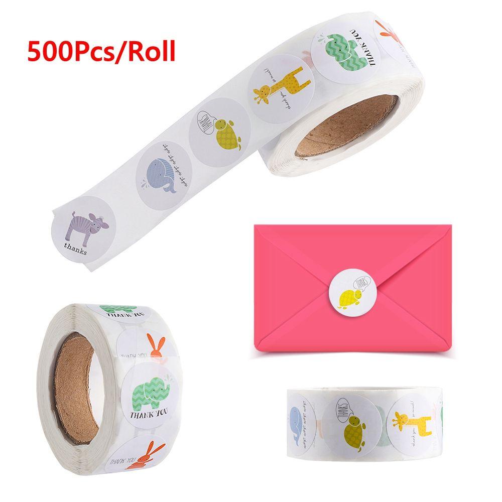 LET Cuộn 500 Nhãn Dán Thank You Hình Tròn