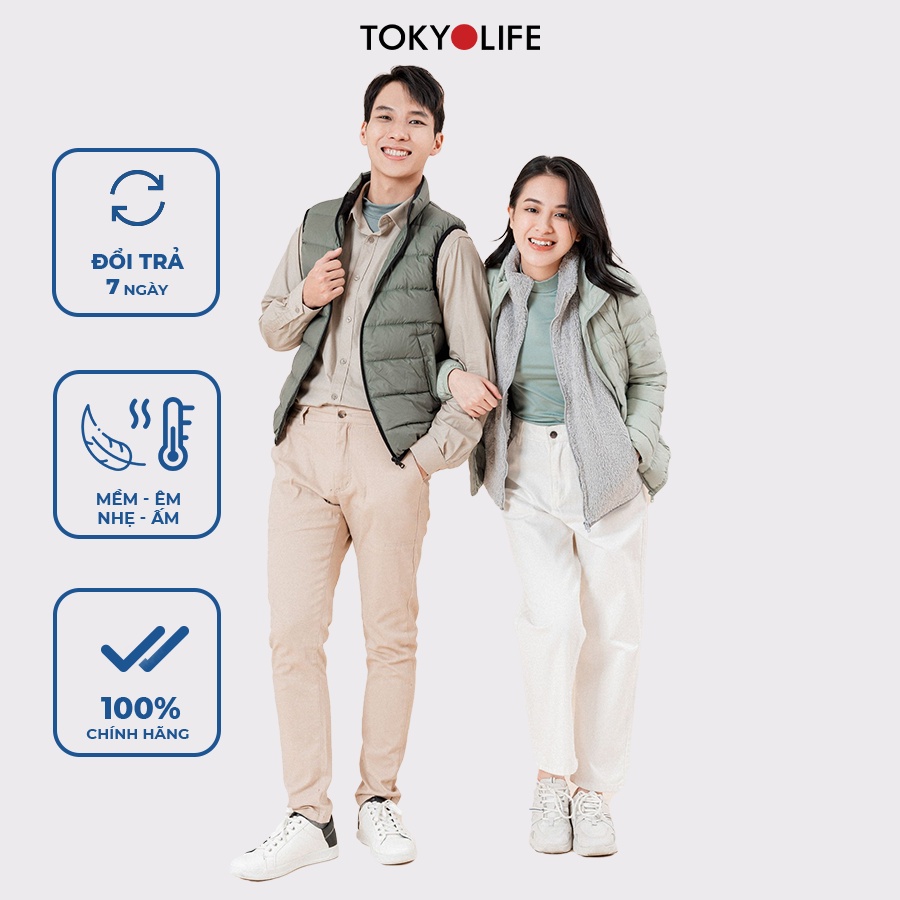 Áo Khoác Lông Vũ Cao Cấp Siêu Nhẹ, Ấm Nữ cổ cao TOKYOLIFE I9FEJ001J