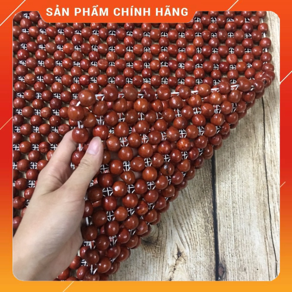 Lót ghế ô tô 💢FREESHIP💢 Đệm lót ghế ô tô khoác vai bằng gỗ nhãn hàng cao cấp