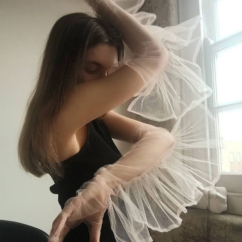 Găng Tay Ren Xuyên Thấu Thời Trang Lolita Cho Nữ