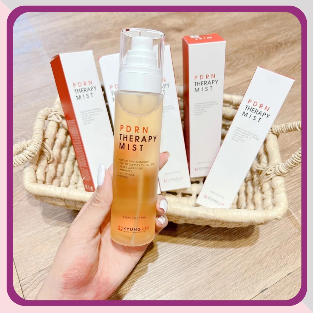 Xịt khoáng Kyung Lab Pdrn Therapy Mist Dưỡng ẩm cấp nước cho da tức thì 150mL - Dược mỹ phẩm chính Hãng Derma Touch