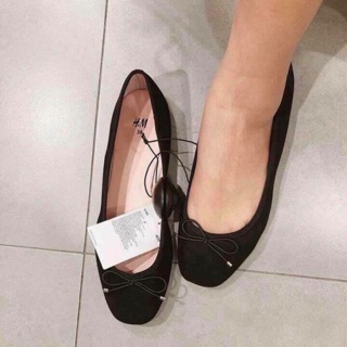 Giày bệt đen da lộn H&M xuất xịn