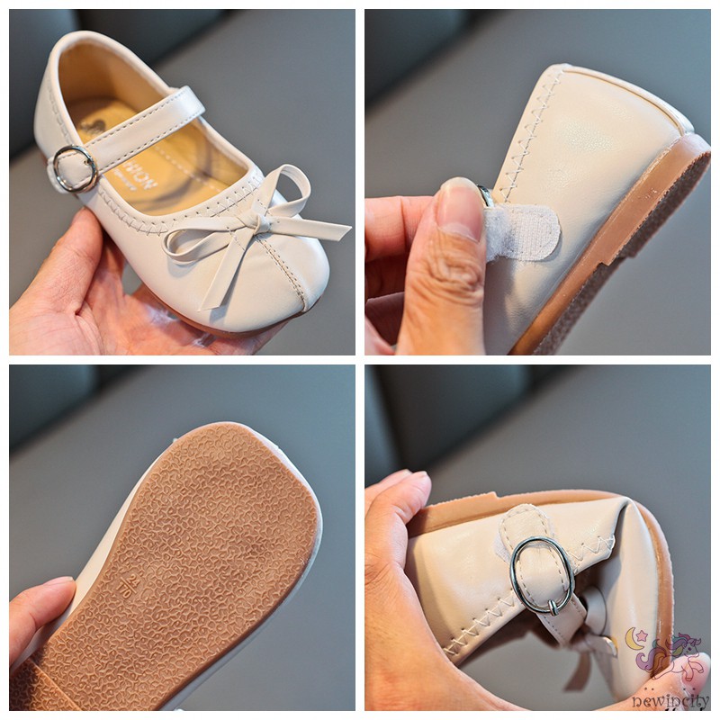 Giày Bé Gái Cột Nơ Phong Cách Hàn Quốc