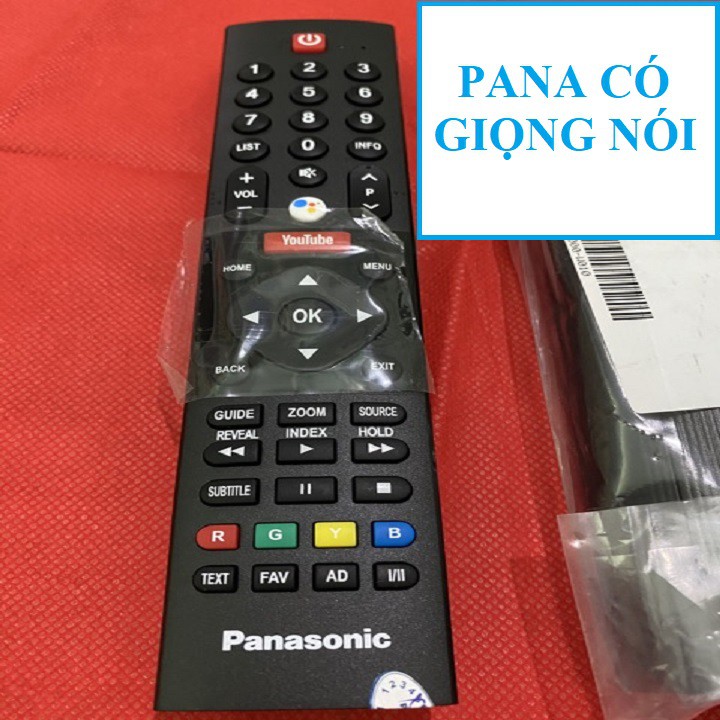 Remote điều khiển tivi Pana android tv - Micro điều khiển giọng nói