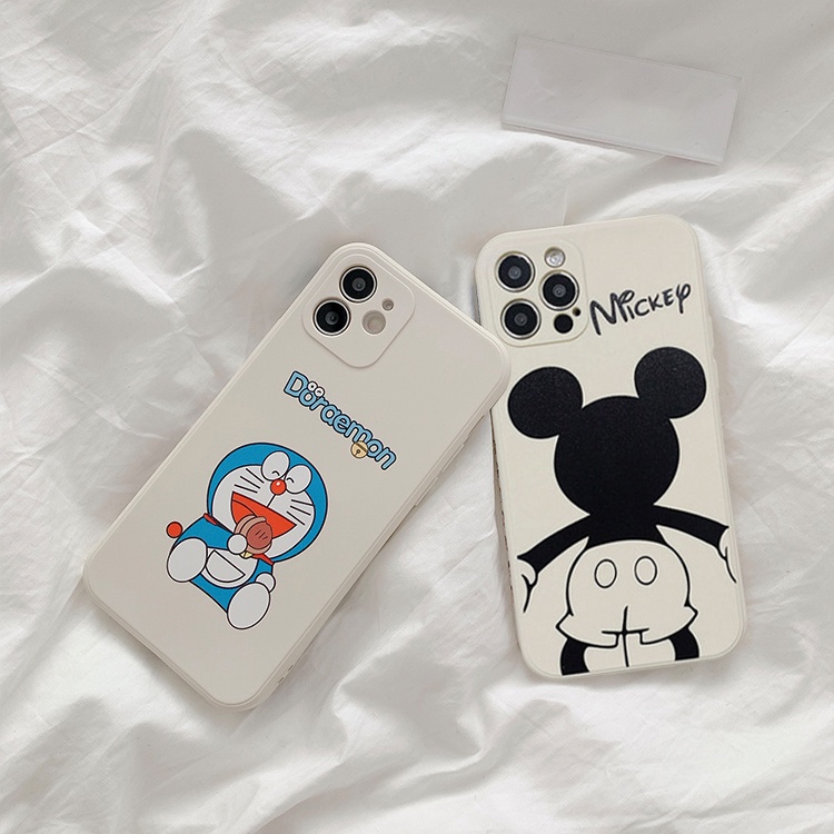 Ốp Lưng iPhone Cạnh Vuông in hình Viền Hình Doremon 6/6plus/6s/6splus/7/7plus/8/8plus/x/xr/xs/11/12/pro/max/plus/promax