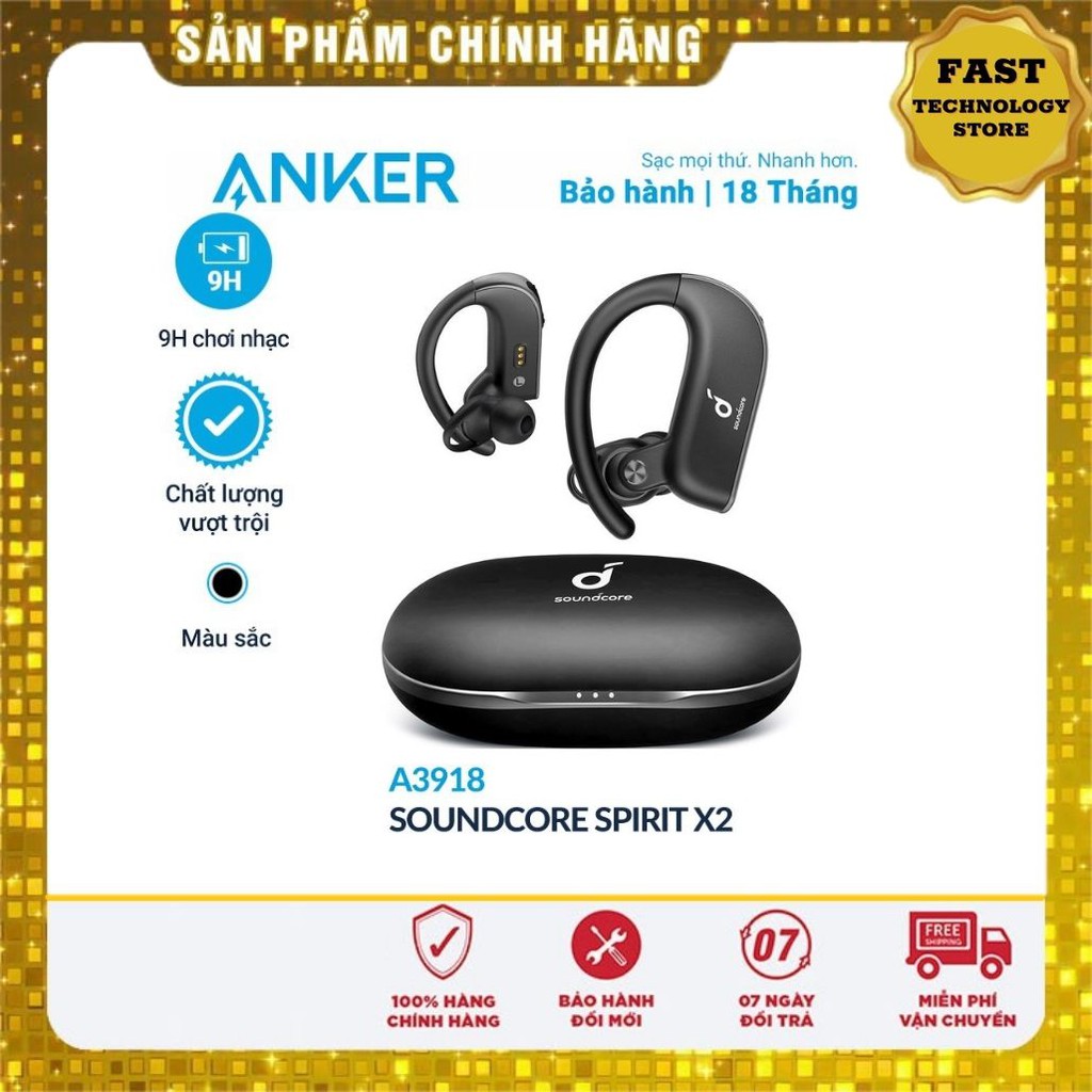 Tai nghe bluetooth Anker soundcore spirit X2 a3918 Bảo hành 18 tháng