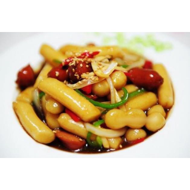 1KG BÁNH GẠO HÀN QUỐC KÈM SỐT VÀ BỘT PHÔ MAI