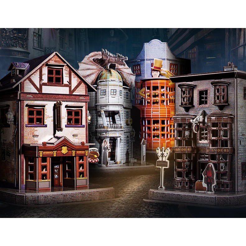 Mô hình giấy 3D CubicFun - Harry Potter Diagon Alley DS1009h