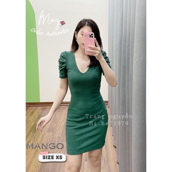 Váy mango xanh vợt sale