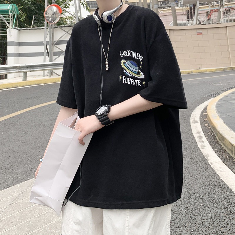 Áo thun Unisex GKKRTNEW FOREVER phông nam nữ tay lỡ oversize form rộng 3 màu chất liệu cotton mềm mịn Tiny Clothes