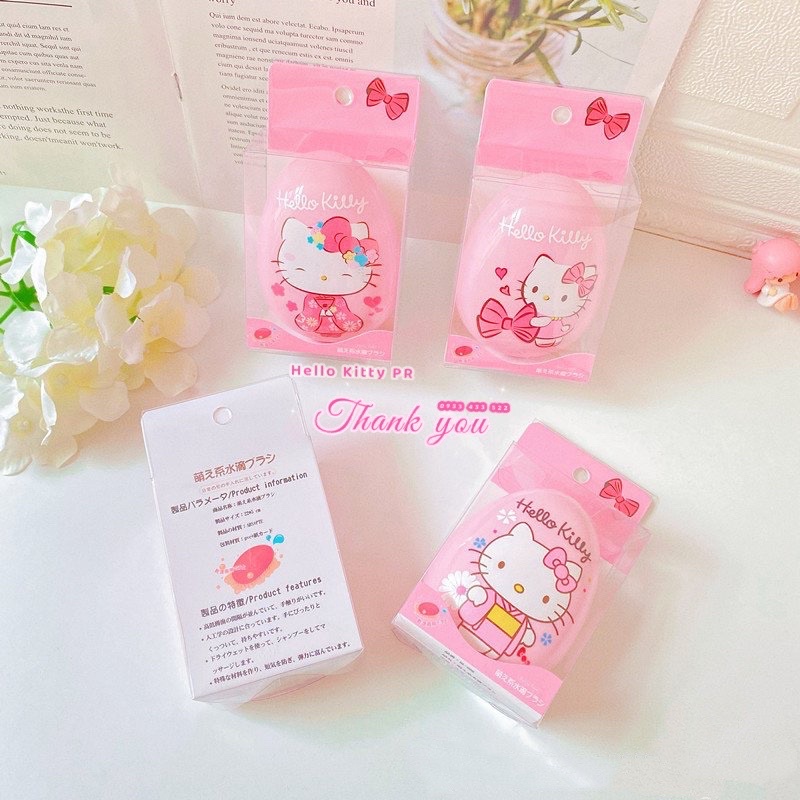 Lược massage, lược chải tóc Hello Kitty