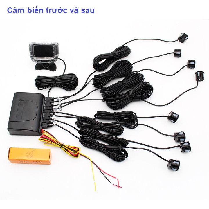 Bộ cảm biến hỗ trợ tiến và lùi 4 mắt và 8 mắt nhãn hiệu GreenYi  tích hợp màn hình LCD mã P500 - Bảo hành 12 tháng
