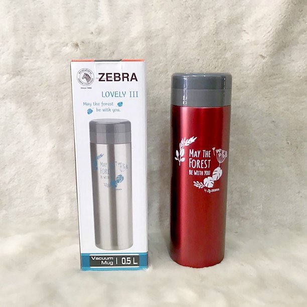 Bình giữ nhiệt Zebra inox 500ml Mug Lovely III-112912 Nhập Khẩu Thái Lan
