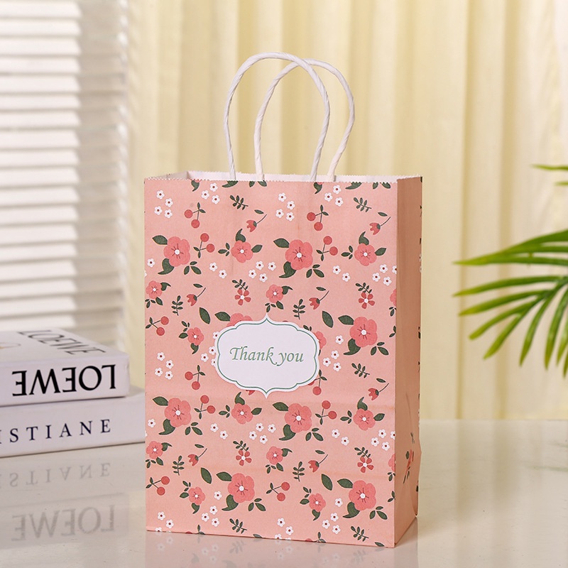 Túi giấy craft quai dán các mẫu