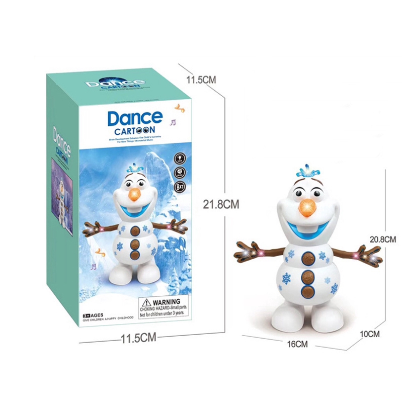 Mô hình búp bê Olaf nhảy múa hoạt hình Frozen độc đáo cho trẻ em