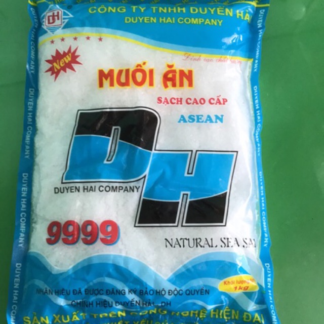 Muối hạt sạch cao cấp Duyến Hải gói 1 Kg