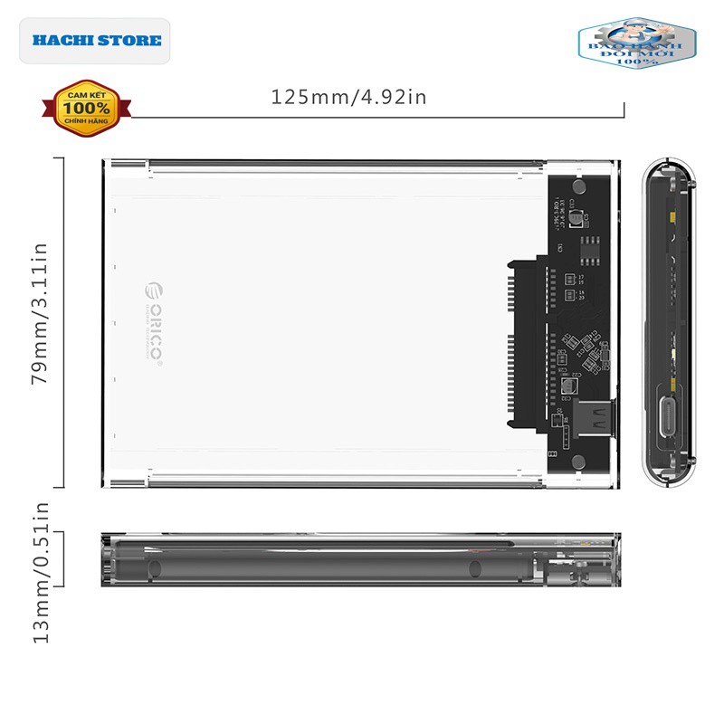 Hộp đựng ổ cứng tốc độ truy xuất 10Gbps cổng Type C ORICO 2139C3-G2 – Hàng Phân Phối Chính Hãng | WebRaoVat - webraovat.net.vn