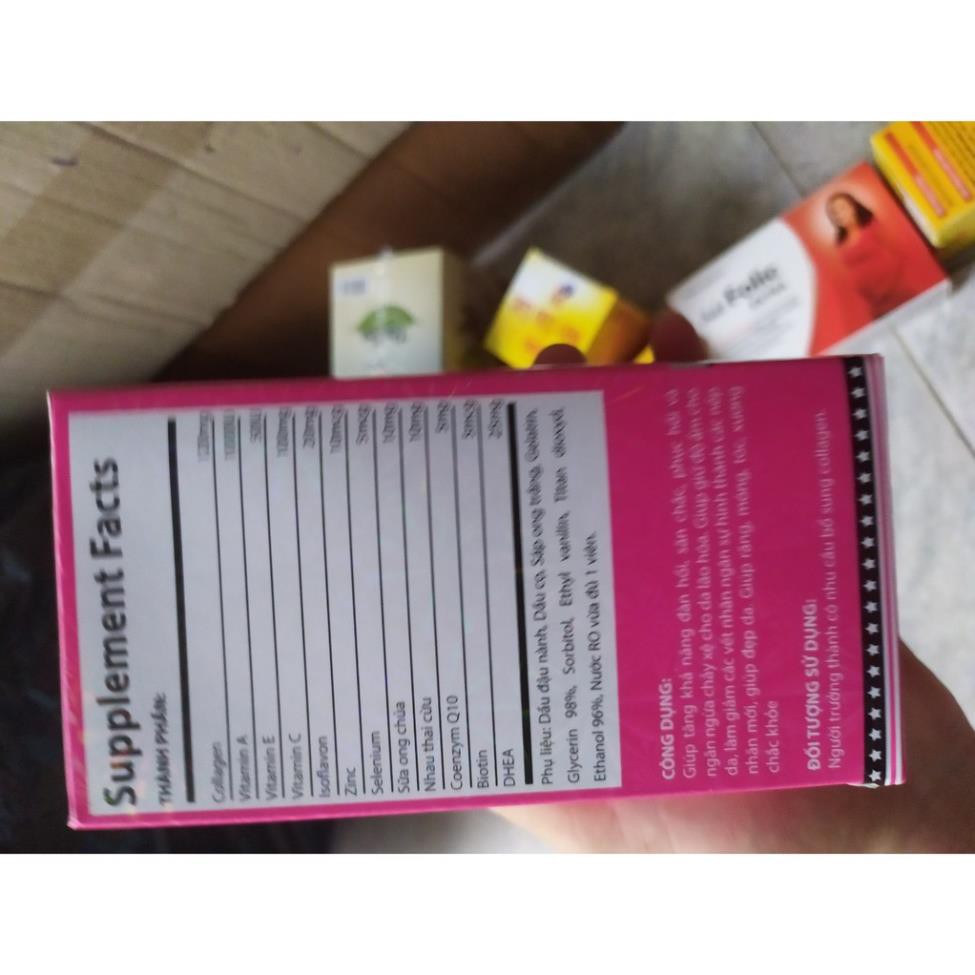 ĐẸP DA, SÁNG DA - COLLAGEN + C nhau thai cừu sữa ong chúa 60 viên | BigBuy360 - bigbuy360.vn
