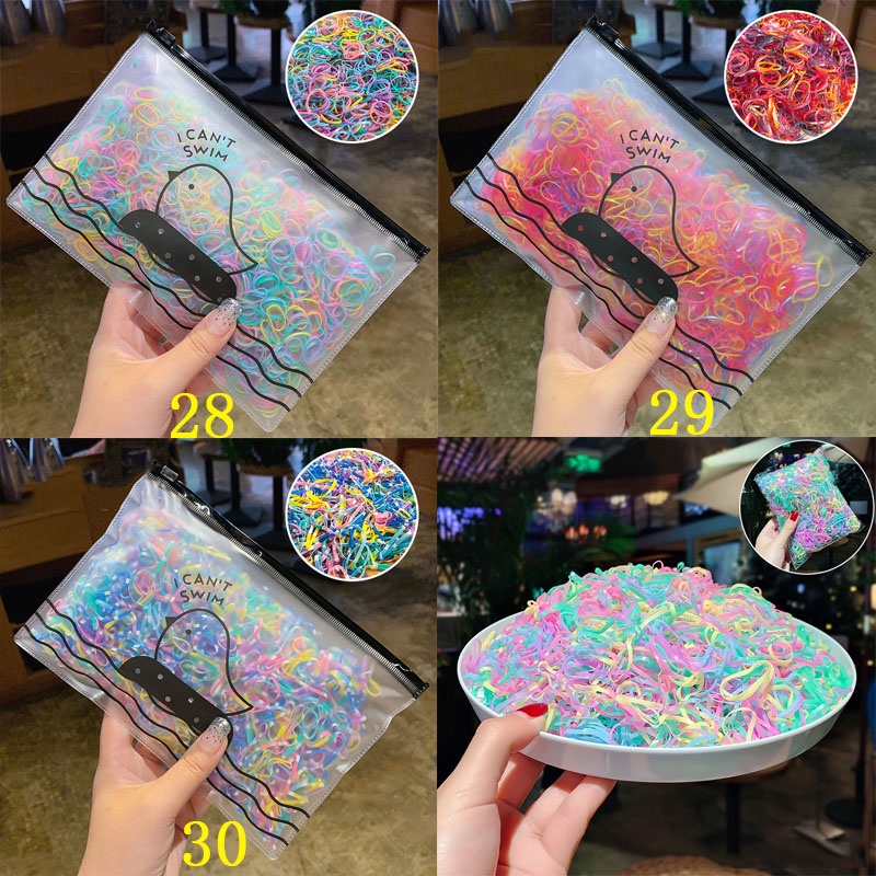 Dây buộc tóc bằng cao su độc đáo phong cách Hàn Quốc cho bé gái nhiều màu