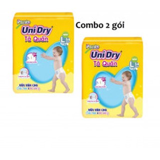 (Tặng balo tự tin loại lớn ) combo 2 Tã Quần UniDry Pants M60/L54/XL48/XXL44