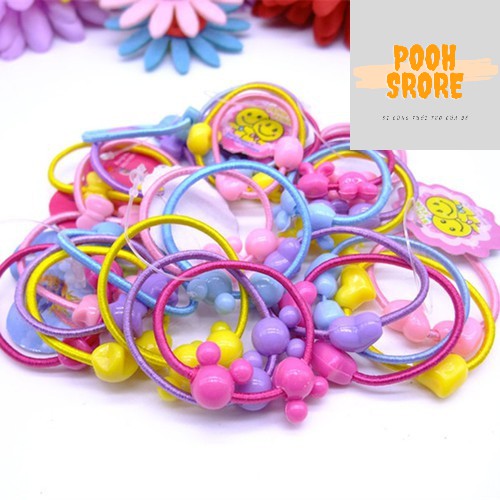 Set 50 Dây Buộc Tóc - Chun Buộc Tóc Cho Bé Yêu