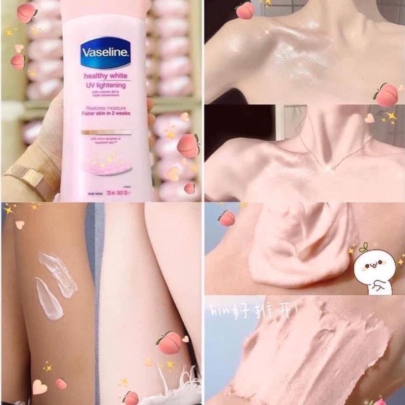 SỮA DƯỠNG THỂ VASELINE HỒNG - MỊN &amp; TRẮNG DA 725ml