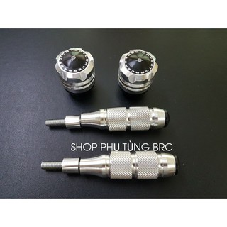 Combo gù chống đổ trước sau xe máy