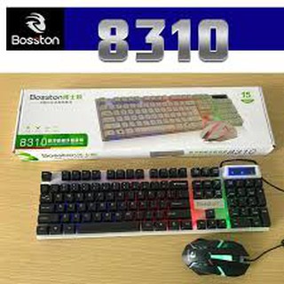 Bộ bàn phím chuột Bosston 8310 có Led nền siêu đẹp chuyên game có dây
