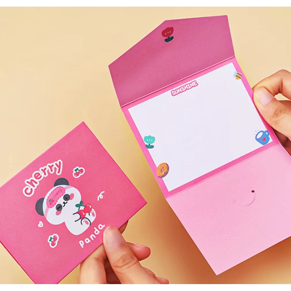 Set 5 Thiệp Chúc Mừng Cặp Đôi Họa Tiết Hoạt Hình Xinh Xắn