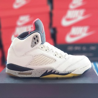 Giày thể thao Jordan 5s trắng, size 40.5 real 2hand
