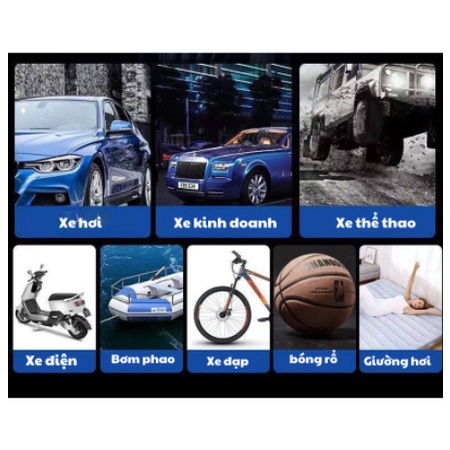Bơm Ô Tô Mini Bơm Lốp Ô Tô Đa Năng 12V Cao Cấp Nhỏ Gọn Tiết Kiệm Không Gian SUN.Z