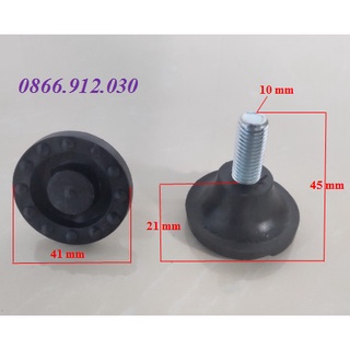 Bộ 10 chiếc M10x20 tăng chỉnh chiều cao, chân tăng ren 10 phần ren dài 2cm, đế chân tăng giảm chiều cao cho bàn ghế_phễu