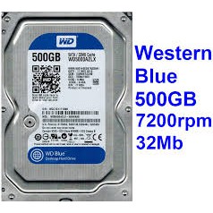 Ổ cứng máy tính WD Blue 500GB - HDD WD 500GB - Chính hãng BH 2 Năm - 1 đổi 1