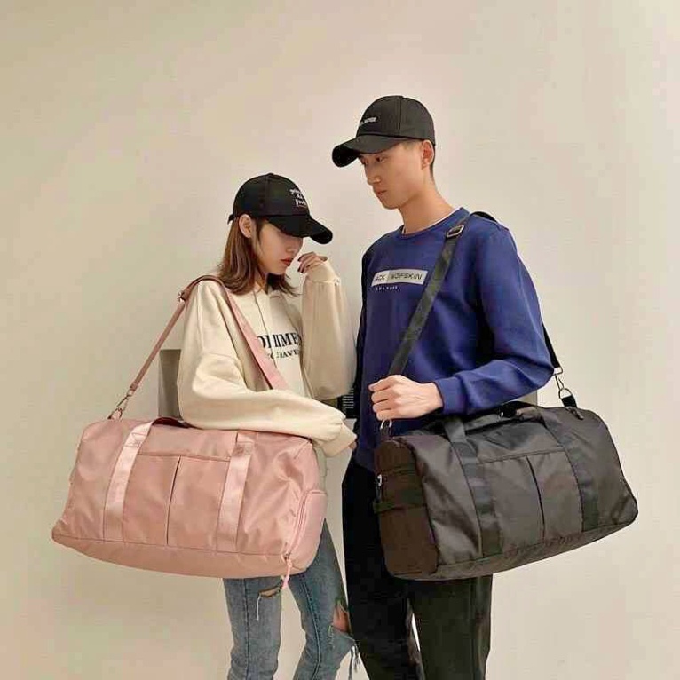 Túi du lịch cỡ lớn gấp gọn có ngăn đựng giày và đựng đồ ướt
