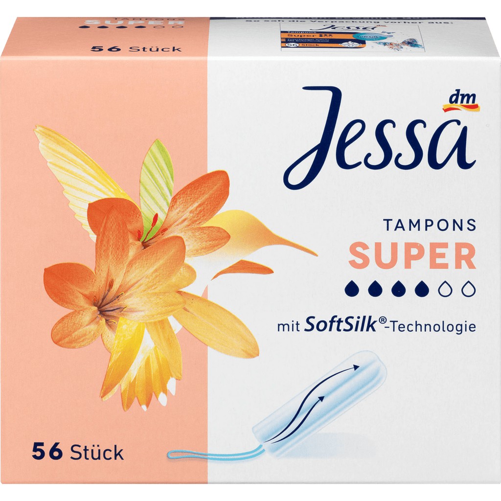 Tampon - Băng vệ sinh Tampons Jessa hộp đủ size - Hàng Đức