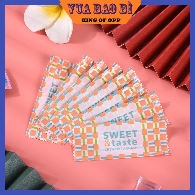 Túi đựng bánh kẹo SWEET TASTE, hàn nhiệt, kích thước 4*9.5cm, BBK11 - KING OF OFF
