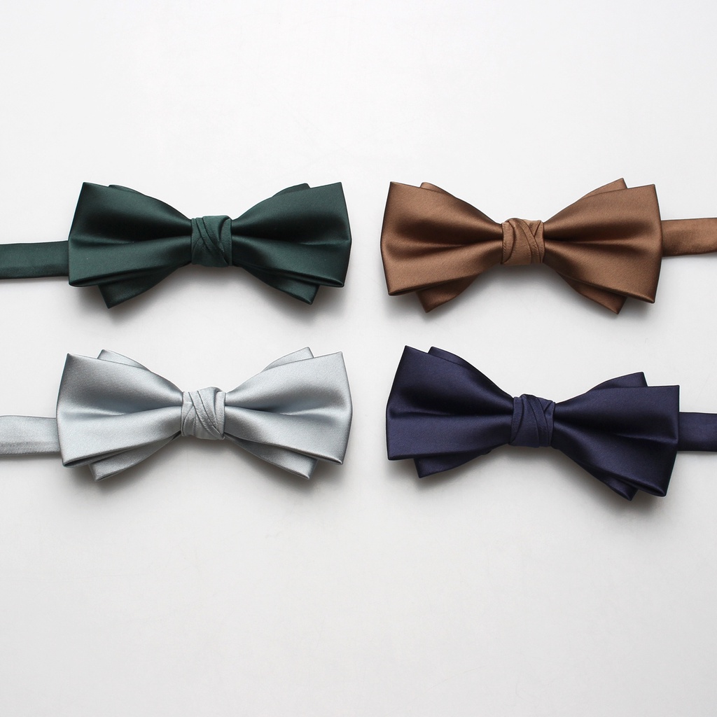 Nơ Nhiều Màu Sắc Bằng Lụa Polyester Thời Trang Cho Nam